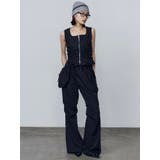 ハングポケットセミフレアパンツ | EMODA | 詳細画像22 