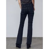 サイドオープンハイウエストフレアパギンス | EMODA | 詳細画像3 