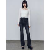 サイドオープンハイウエストフレアパギンス | EMODA | 詳細画像42 