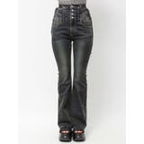 サイドオープンハイウエストフレアパギンス | EMODA | 詳細画像47 