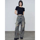 カットアウトルーズジーンズ | EMODA | 詳細画像10