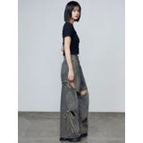 カットアウトルーズジーンズ | EMODA | 詳細画像11