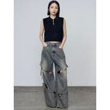 カットアウトルーズジーンズ | EMODA | 詳細画像12