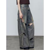 カットアウトルーズジーンズ | EMODA | 詳細画像16