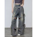 カットアウトルーズジーンズ | EMODA | 詳細画像3