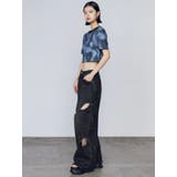 カットアウトルーズジーンズ | EMODA | 詳細画像30