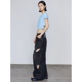 カットアウトルーズジーンズ | EMODA | 詳細画像38