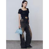 リボングラフィックルーズジーンズ | EMODA | 詳細画像27 