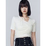 チョーカーギャザーショートスリーブニット | EMODA | 詳細画像11