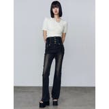 チョーカーギャザーショートスリーブニット | EMODA | 詳細画像13