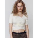 チョーカーギャザーショートスリーブニット | EMODA | 詳細画像16