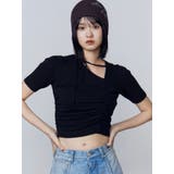 チョーカーギャザーショートスリーブニット | EMODA | 詳細画像19