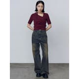 チョーカーギャザーショートスリーブニット | EMODA | 詳細画像31