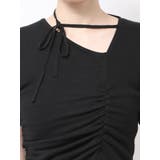 チョーカーギャザーショートスリーブニット | EMODA | 詳細画像36