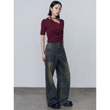 チョーカーギャザーショートスリーブニット | EMODA | 詳細画像5