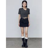 チョーカーギャザーショートスリーブニット | EMODA | 詳細画像9