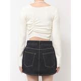 CHOKER GATHER LONG SLEEVE KNIT | EMODA | 詳細画像5 