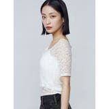 レーススキンフィットトップ | EMODA | 詳細画像16