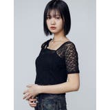 レーススキンフィットトップ | EMODA | 詳細画像3