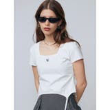 スクエアネックギャザートップ | EMODA | 詳細画像1