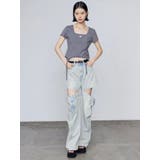 スクエアネックギャザートップ | EMODA | 詳細画像10