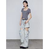 スクエアネックギャザートップ | EMODA | 詳細画像11