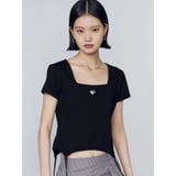 スクエアネックギャザートップ | EMODA | 詳細画像12