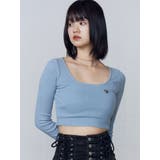 クロスクロップフィットトップ | EMODA | 詳細画像17 