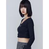 クロスクロップフィットトップ | EMODA | 詳細画像22 