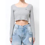 グレー | クロスクロップフィットトップ | EMODA