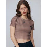 スプレープリントコンパクトTシャツ | EMODA | 詳細画像2