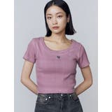 スプレープリントコンパクトTシャツ | EMODA | 詳細画像4