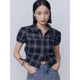 ストリングリボンジップシャツトップ | EMODA | 詳細画像10