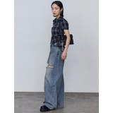 ストリングリボンジップシャツトップ | EMODA | 詳細画像14