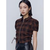 ストリングリボンジップシャツトップ | EMODA | 詳細画像7