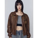 ヴィンテージフェイクレザーブルゾン | EMODA | 詳細画像14 