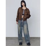 ヴィンテージフェイクレザーブルゾン | EMODA | 詳細画像16 