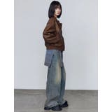 ヴィンテージフェイクレザーブルゾン | EMODA | 詳細画像17 