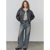 ヴィンテージフェイクレザーブルゾン | EMODA | 詳細画像21 