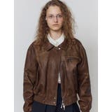 ヴィンテージフェイクレザーブルゾン | EMODA | 詳細画像22 