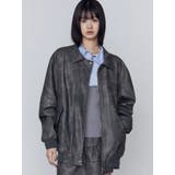 ヴィンテージフェイクレザーブルゾン | EMODA | 詳細画像34 