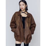 ヴィンテージフェイクレザーブルゾン | EMODA | 詳細画像40 