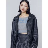 ヴィンテージフェイクレザーブルゾン | EMODA | 詳細画像8 