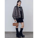 スカーフフーディナイロンブルゾン | EMODA | 詳細画像16 