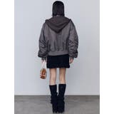 スカーフフーディナイロンブルゾン | EMODA | 詳細画像17 