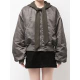 スカーフフーディナイロンブルゾン | EMODA | 詳細画像18 