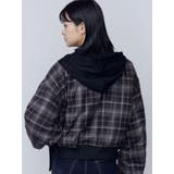 スカーフフーディナイロンブルゾン | EMODA | 詳細画像8 