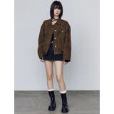 オーバーポケットレオパードブルゾン | EMODA | 詳細画像18 