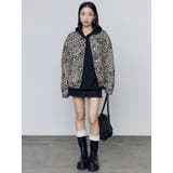 オーバーポケットレオパードブルゾン | EMODA | 詳細画像4 