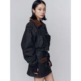 ボアカラーデニムブルゾン | EMODA | 詳細画像30 